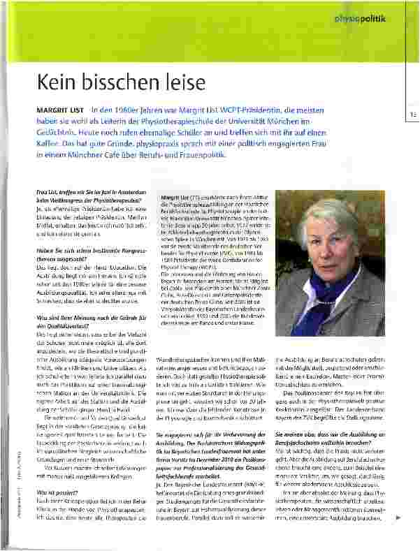 Vorschauseite 1: Kein bisschen leise