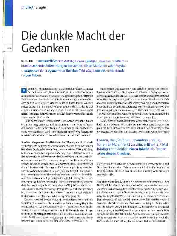 Vorschauseite 1: Die dunkle Macht der Gedanken