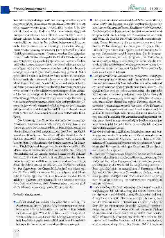 Vorschauseite 4: Diversity Management als Zukunftsaufgabe der Krankenhäuser
