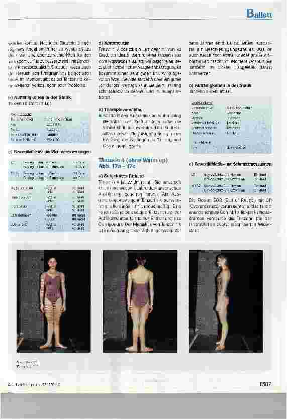 Vorschauseite 4: Das en dehors aus physiotherapeutischer Sicht - Eine Untersuchung von Tänzerinnen und Tänzern des Stadttheaters Luzern, (Teil II)