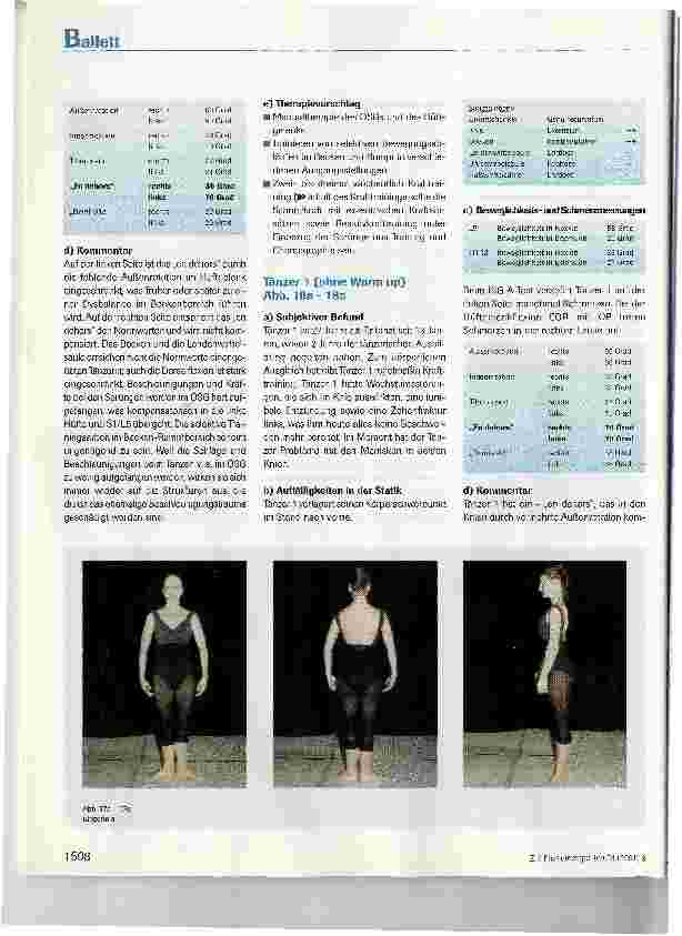 Vorschauseite 5: Das en dehors aus physiotherapeutischer Sicht - Eine Untersuchung von Tänzerinnen und Tänzern des Stadttheaters Luzern, (Teil II)