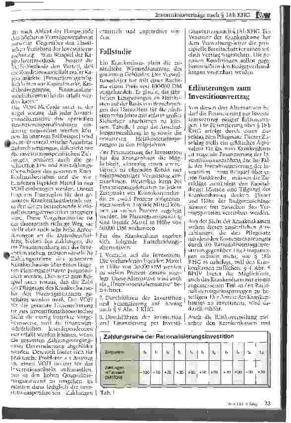 Vorschauseite 2: Investitionsverträge nach Paragraph 18b KHG Mehr Transparenz über finanzielle Vorteile