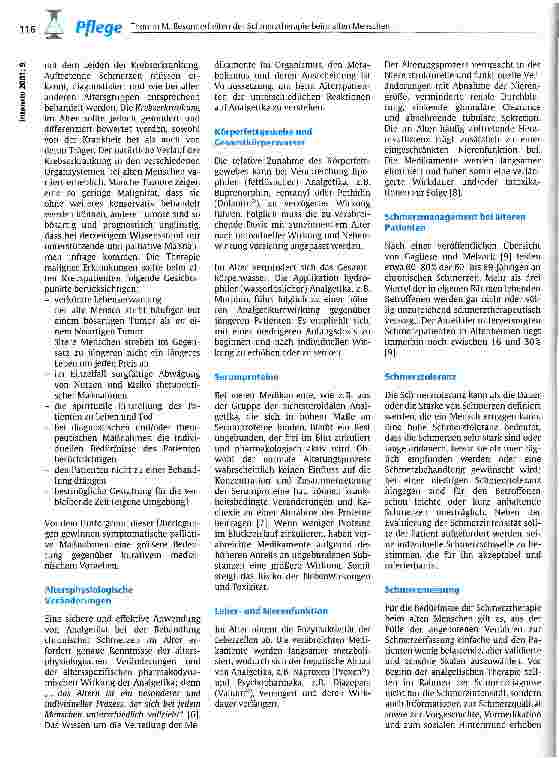 Vorschauseite 2: Besonderheiten der Schmerztherapie beim alten Menschen