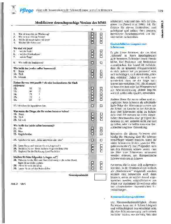 Vorschauseite 5: Besonderheiten der Schmerztherapie beim alten Menschen