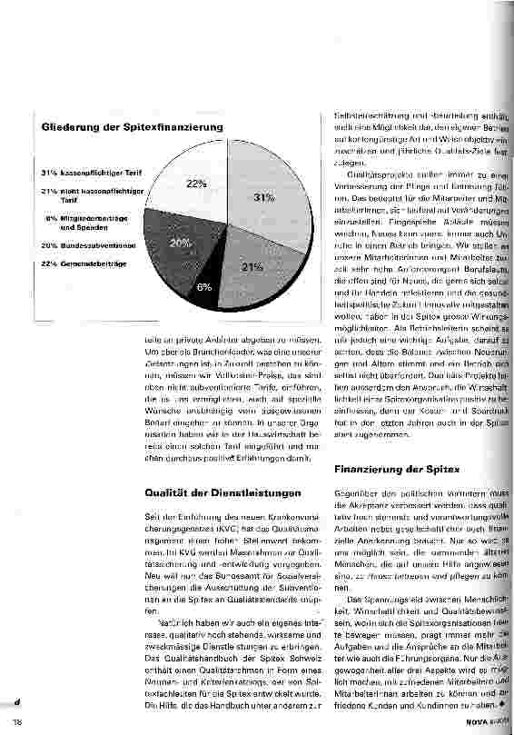 Vorschauseite 3: Die Spitex im Spannungsfeld