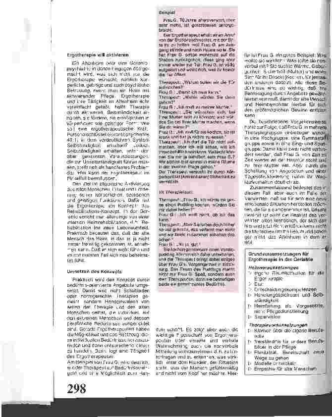 Vorschauseite 3: Ergotherapie für mehr Qualität im Heim
