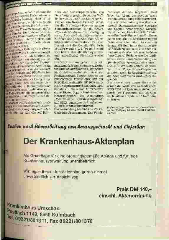 Vorschauseite 4: Mit einer Sprache der 4. Generation zum Ziel - Effiziente Software- Entwicklung durch einen Krankenhausträger