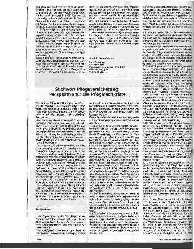 Vorschauseite 2: Statisches Verhaftetsein als Basis für ein zufriedenstellendes Berufsleben? - Überlegungen zur Situation eines Berufsstandes