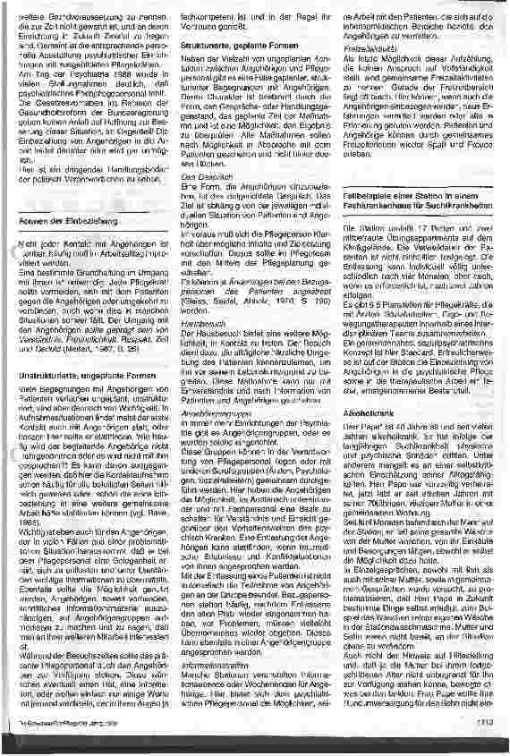 Vorschauseite 2: Einbeziehung der Angehörigen in die psychiatrische Krankenpflege