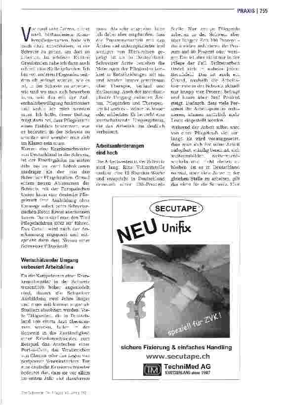Vorschauseite 2: Pflegen in der Schweiz
