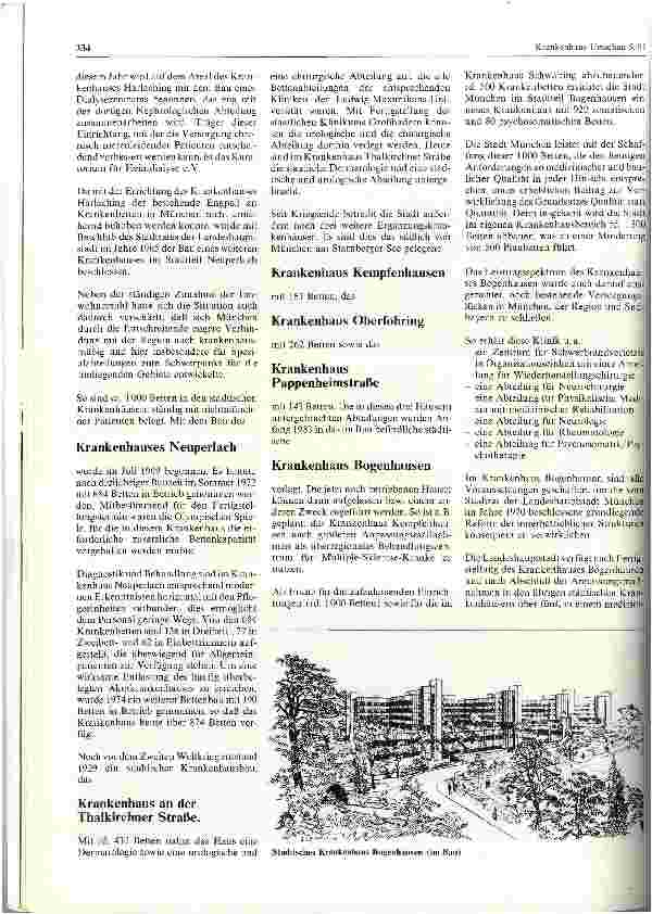 Vorschauseite 4: Zur Krankenhaussituation in München