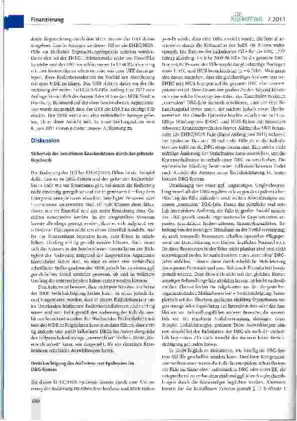 Vorschauseite 5: Die Epidemie im DRG-System