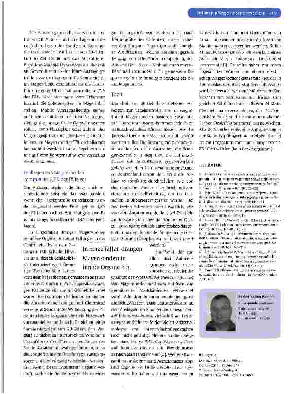 Vorschauseite 4: Komplikationen im Umgang mit enteralen Ernährungssonden