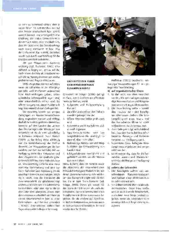 Vorschauseite 4: TEAMTEACHING UND TEAMLEARNING