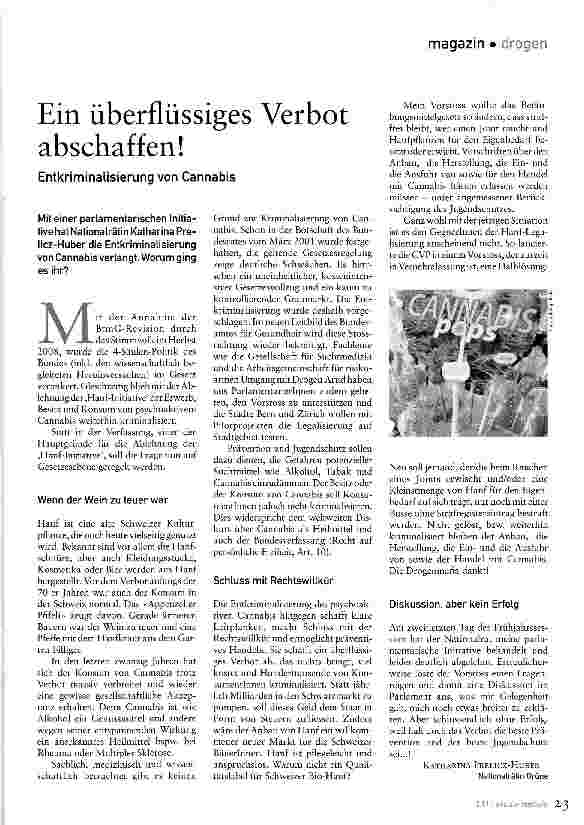 Vorschauseite 1: Ein überflüssiges Verbot abschaffen!