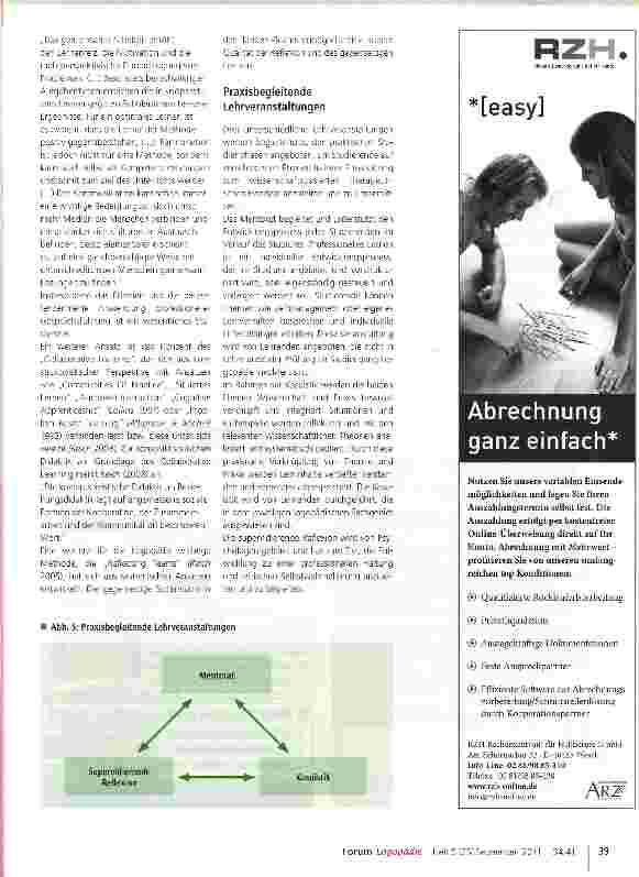 Vorschauseite 6: Der Modellstudiengang Logopädie der Hochschule für Gesundheit Bochum
