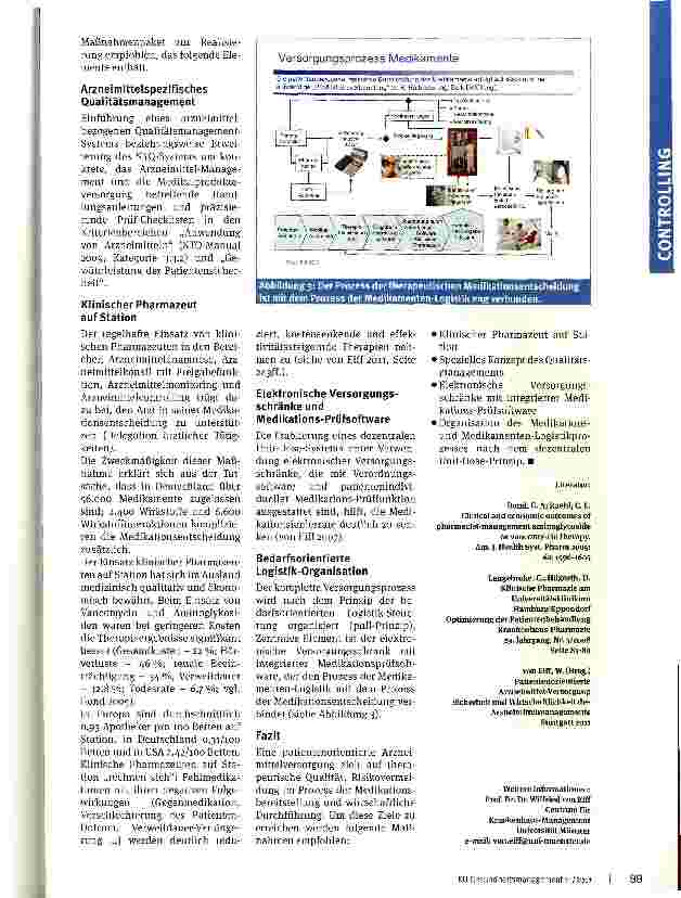 Vorschauseite 3: Management der Krankenhaus-Apotheke