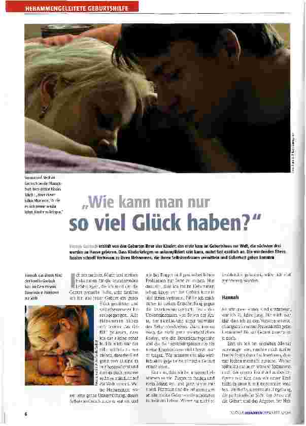 Vorschauseite 1: Wie kann man nur so viel Glück haben?