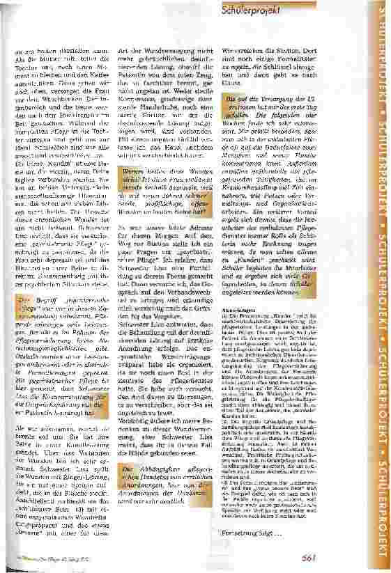 Vorschauseite 4: Aus dem Tagebuch einer Krankenpflegeschülerin Krankenpflegeausbildung 2000, Teil 5
