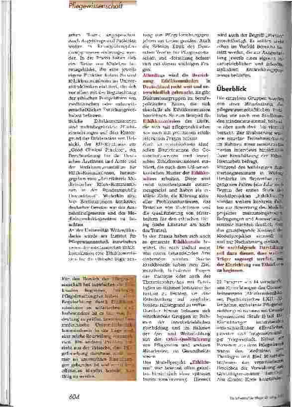 Vorschauseite 2: Ethikforen in der pflegerischen Praxis Vom Modell zur Wirklichkeit