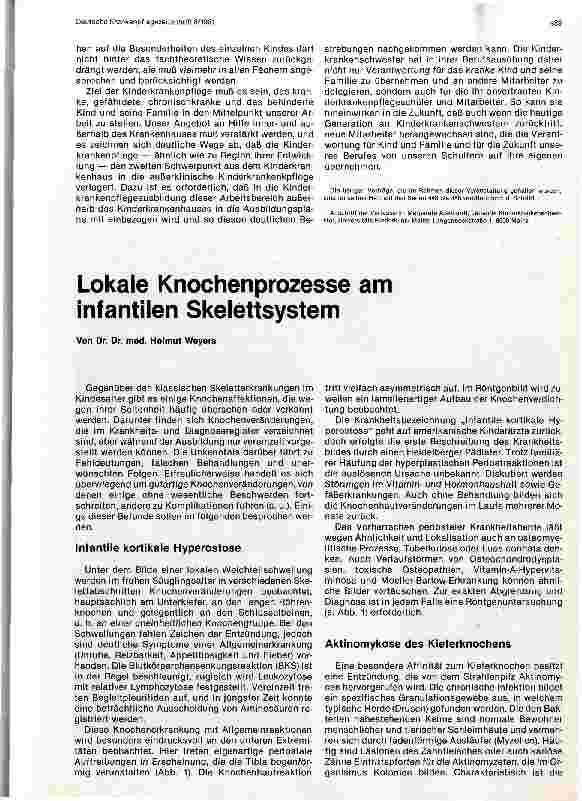 Vorschauseite 3: Krankenpflege 80- Bestandaufnahmen, Entwicklung und Folgerung Kinderkrankenpflege im Wandel