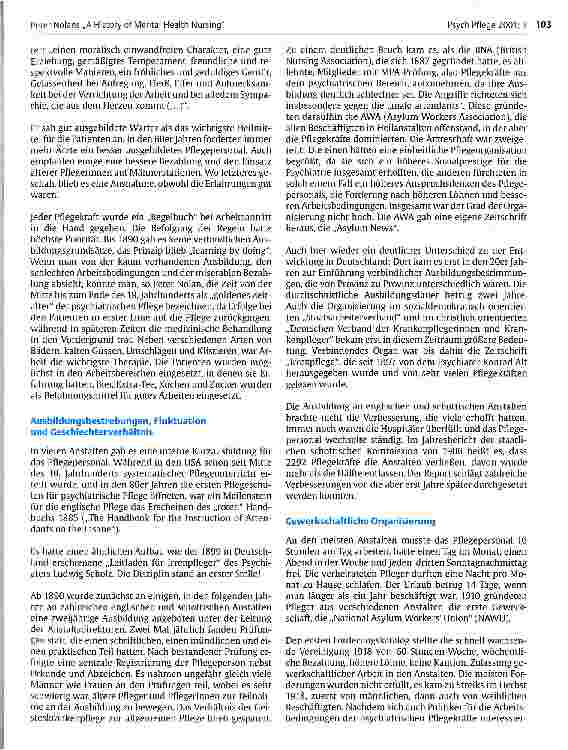 Vorschauseite 3: Peter Nolans A History of Mental Health Nursing und Anmerkungen zur deutschen Pflegegeschichte