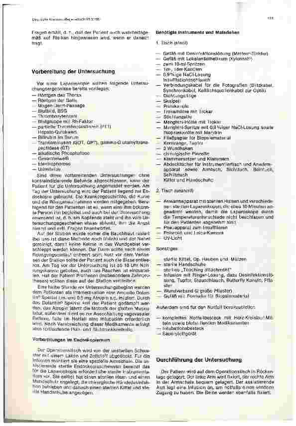 Vorschauseite 2: Bericht einer Schülerin über einen diagnostischen Eingriff