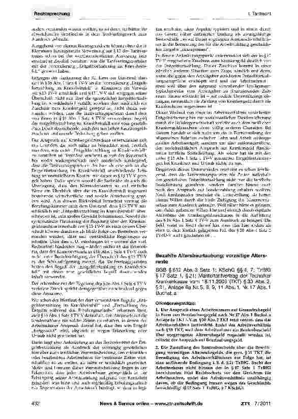 Vorschauseite 2: Kinderbezogene Besitzstandszulage (TVÜ-L)TVÜ-L§11;TV-L§24Abs.2