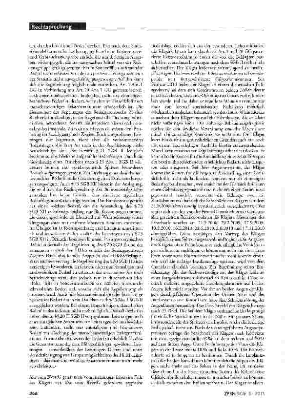 Vorschauseite 5: Kosten für Gleitsichtbrille als unabweisbarer, Laufender, nicht nur einmaliger Mehrbedarf