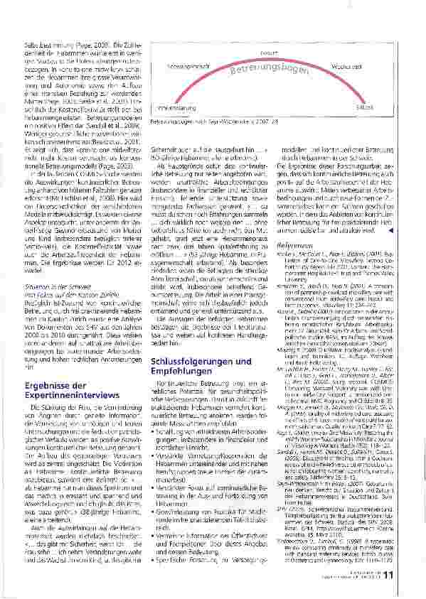 Vorschauseite 2: Kontinuierliche Betreuung durch frei praktizierende Hebammen: Weshalb wird sie nur selten umgesetzt?