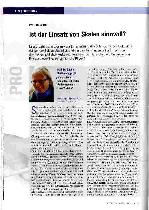 Vorschauseite 1: Ist der Einsatz von Skalen sinnvoll?