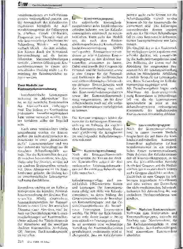 Vorschauseite 4: Das DRG-Kalkulationsmodell