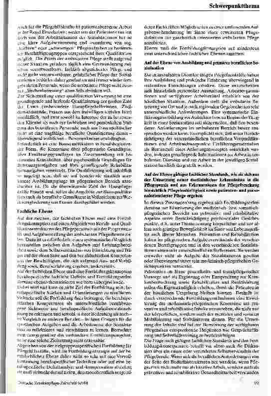 Vorschauseite 2: Qualifizierende Arbeitsgestaltung Eine Strategie der Fortund Weiterbildung in der ambulanten Pflege