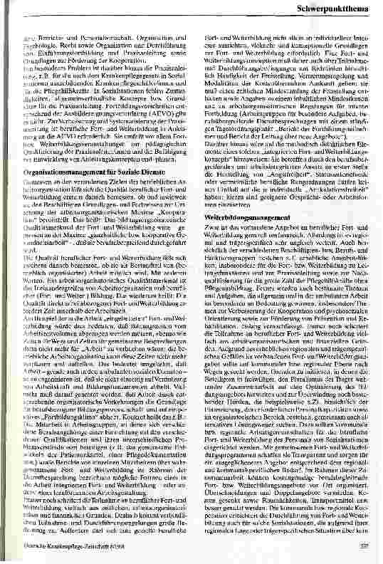 Vorschauseite 4: Qualifizierende Arbeitsgestaltung Eine Strategie der Fortund Weiterbildung in der ambulanten Pflege