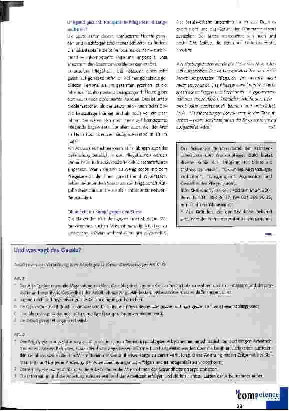 Vorschauseite 3: Stress in der Langzeitpflege und die Folgen für die Heimbewohner