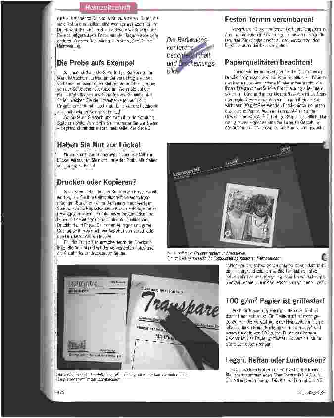 Vorschauseite 4: Die Heimzeitung darf keine Jubelpresse sein Konzeption und Herstellung einer Informationsschrift für Heimbewohner