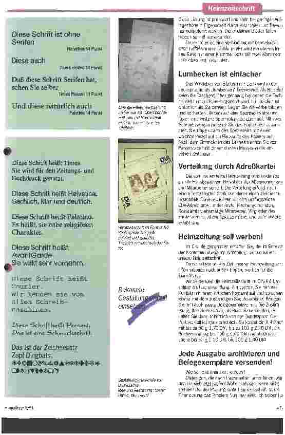 Vorschauseite 5: Die Heimzeitung darf keine Jubelpresse sein Konzeption und Herstellung einer Informationsschrift für Heimbewohner