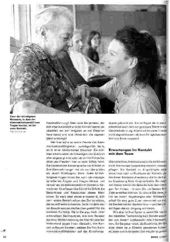 Vorschauseite 2: Kommunikation in der Spitex
