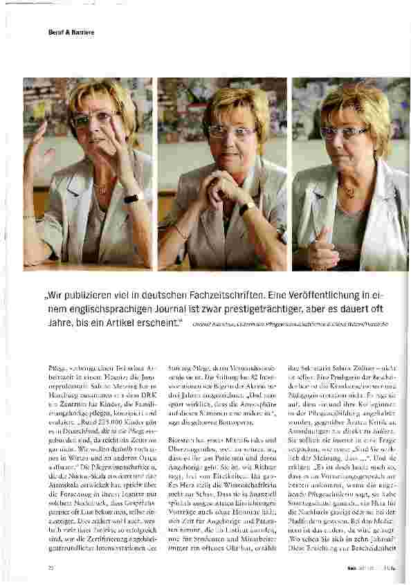 Vorschauseite 3: Christel Bienstein Die Pflege-Puristin