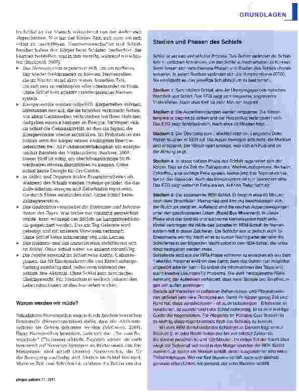 Vorschauseite 2: Schlaf Die kreative Erholung des Körpers