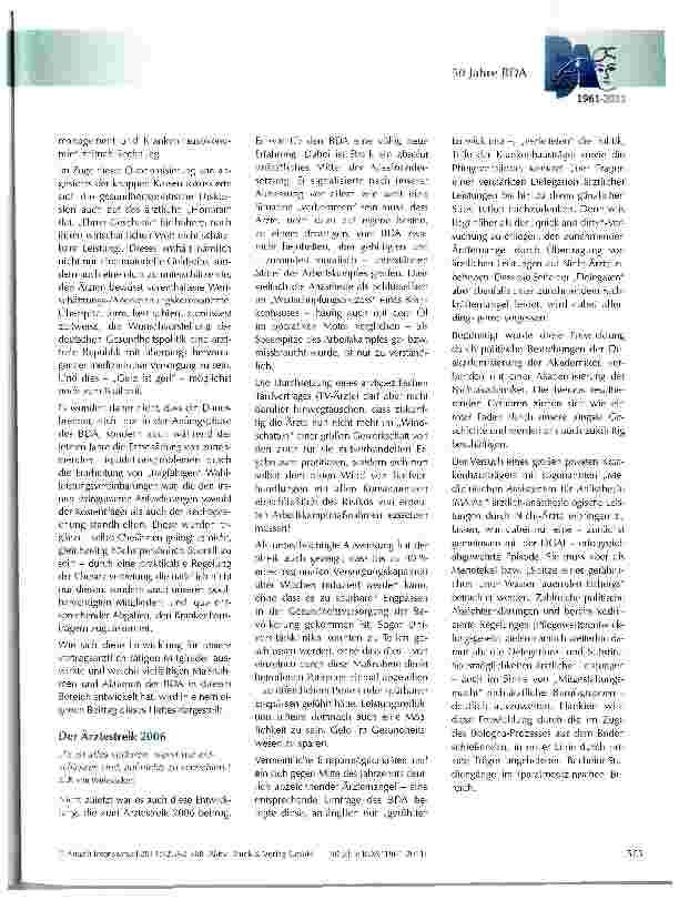 Vorschauseite 2: Berufspolitische Herausforderungen zu Beginn des 21. Jahrhunderts