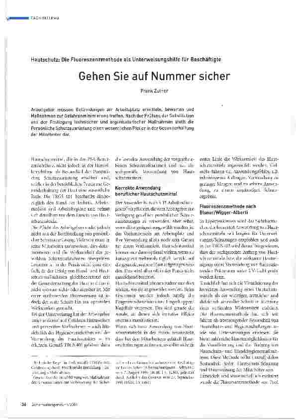 Vorschauseite 1: Gehen Sie auf Nummer sicher