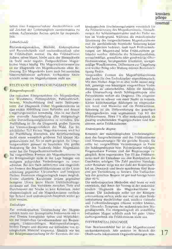 Vorschauseite 4: Klinik und Therapie des Magenkarzinoms