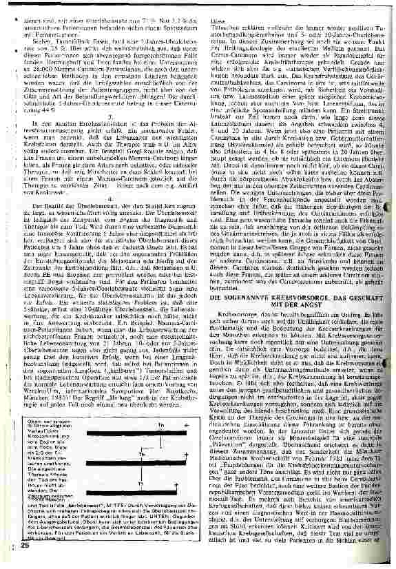 Vorschauseite 3: Krebs - Zur Problematik der soliden bösartigen Tumoren Falsche Hoffnungen und traurige Realität