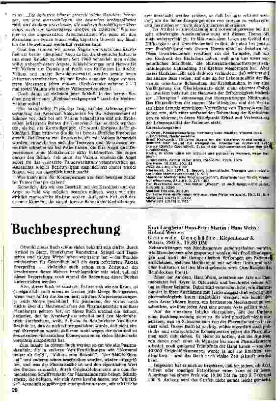 Vorschauseite 5: Krebs - Zur Problematik der soliden bösartigen Tumoren Falsche Hoffnungen und traurige Realität