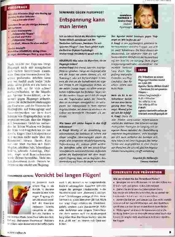 Vorschauseite 2: Nur Fliegen ist schöner?