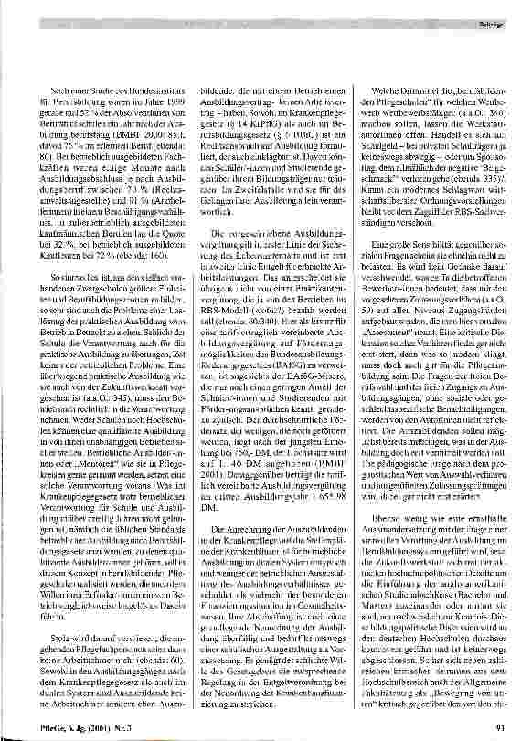 Vorschauseite 5: Pflegeausbildung neu gedacht? Zum Ausbildungsmodell einer Zukunftswerkstatt der Robert Bosch Stiftung