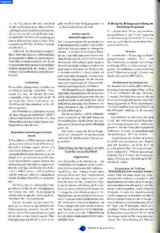 Vorschauseite 4: Evaluierung und Erweiterung der Typprüfung für Maschinen zur Aufbereitung von flexiblen Endoskopen