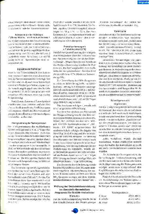 Vorschauseite 5: Evaluierung und Erweiterung der Typprüfung für Maschinen zur Aufbereitung von flexiblen Endoskopen