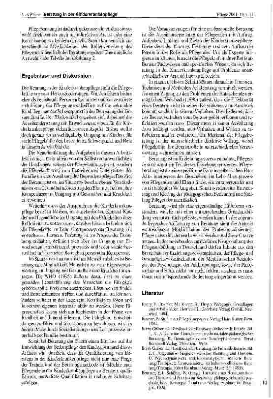 Vorschauseite 6: Beratung in der Kinderkrankenpflege